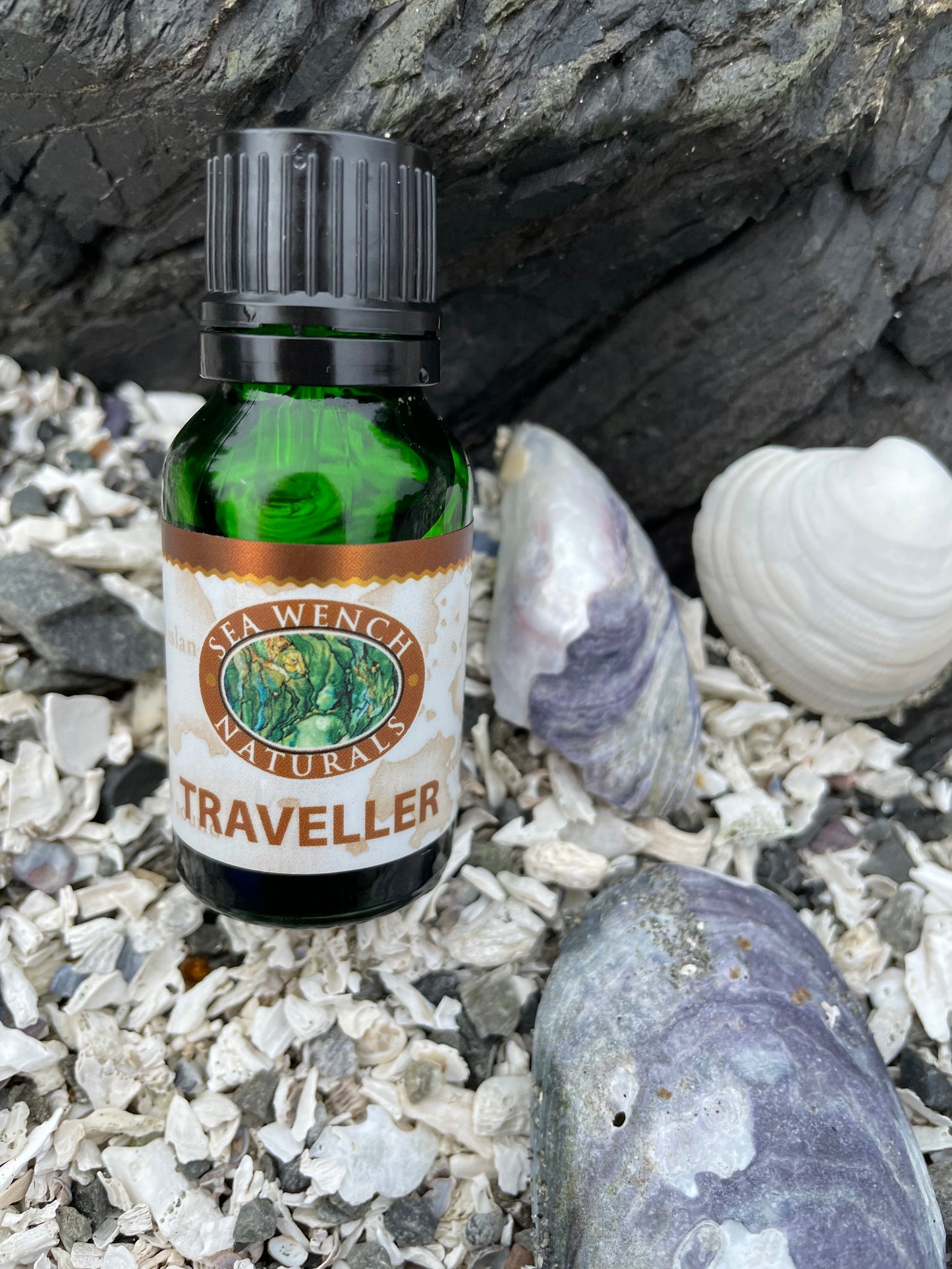 Traveller essential oil blend by Sea Wench Naturals – lavender, ginger, star anise, rosemary, peppermint & grapefruit botanical remedy, made in Canada