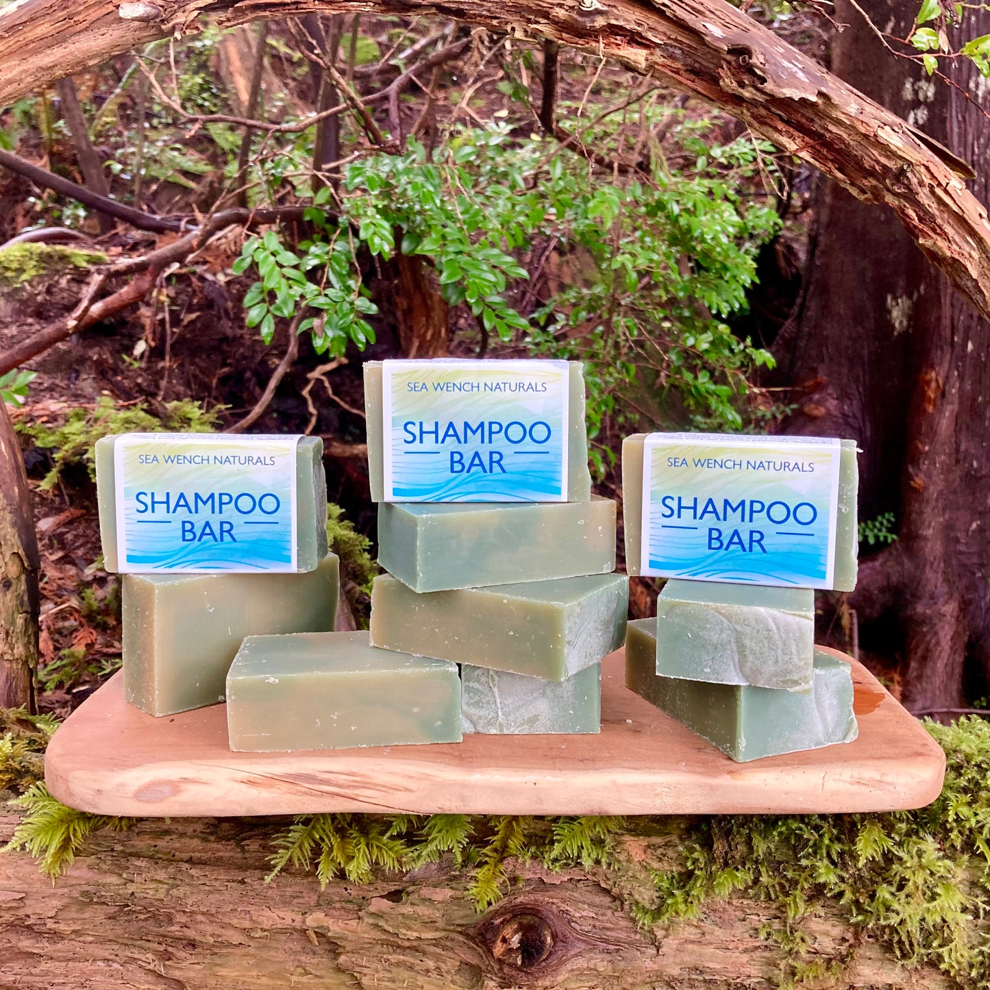 Sea Wench Naturals plastic‑free shampoo bar plant‑based hair care