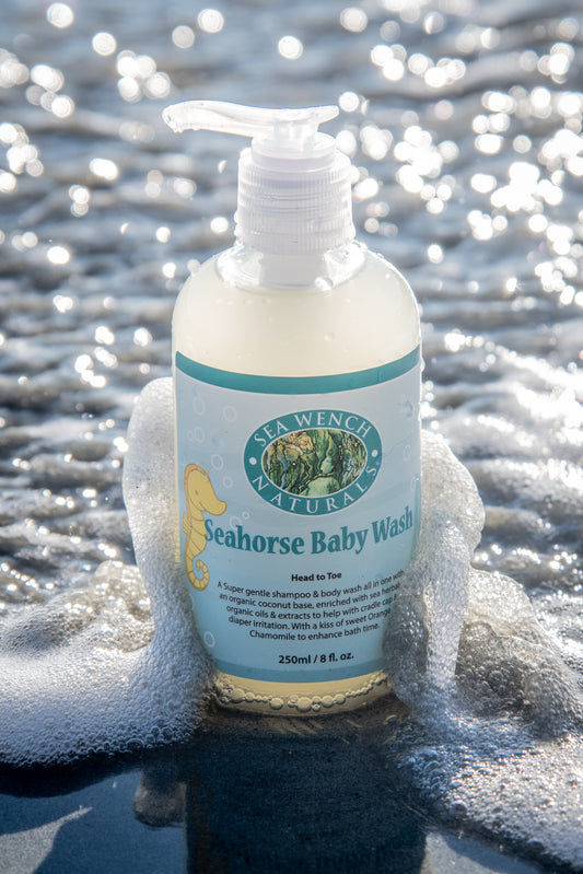 Sea Wench Seahorse Baby Wash seaweed infused gentle baby wash