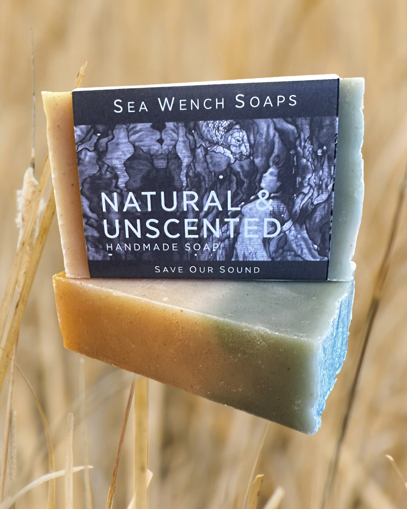 Sea Wench Soap Au Natural by Sea Wench Naturals – unscented organic soap bar for sensitive skin, handcrafted in Canada.