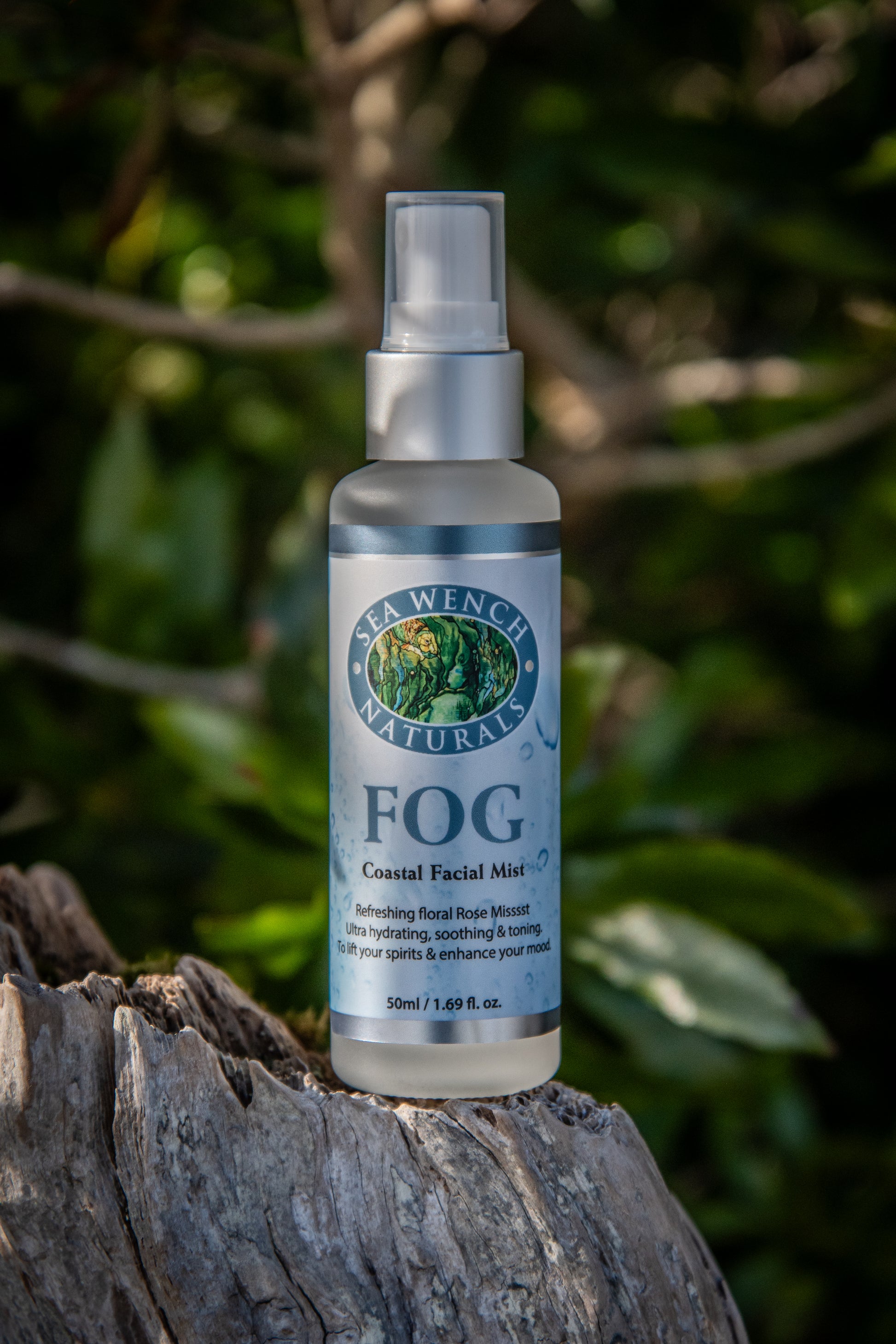 FOG Coastal Facial Mist by Sea Wench Naturals – natural aloe, rose damask & witch hazel facial mist handcrafted in Canada