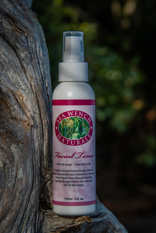 Facial Toner by Sea Wench Naturals – natural seaweed-enriched aloe vera facial mist handcrafted in Canada