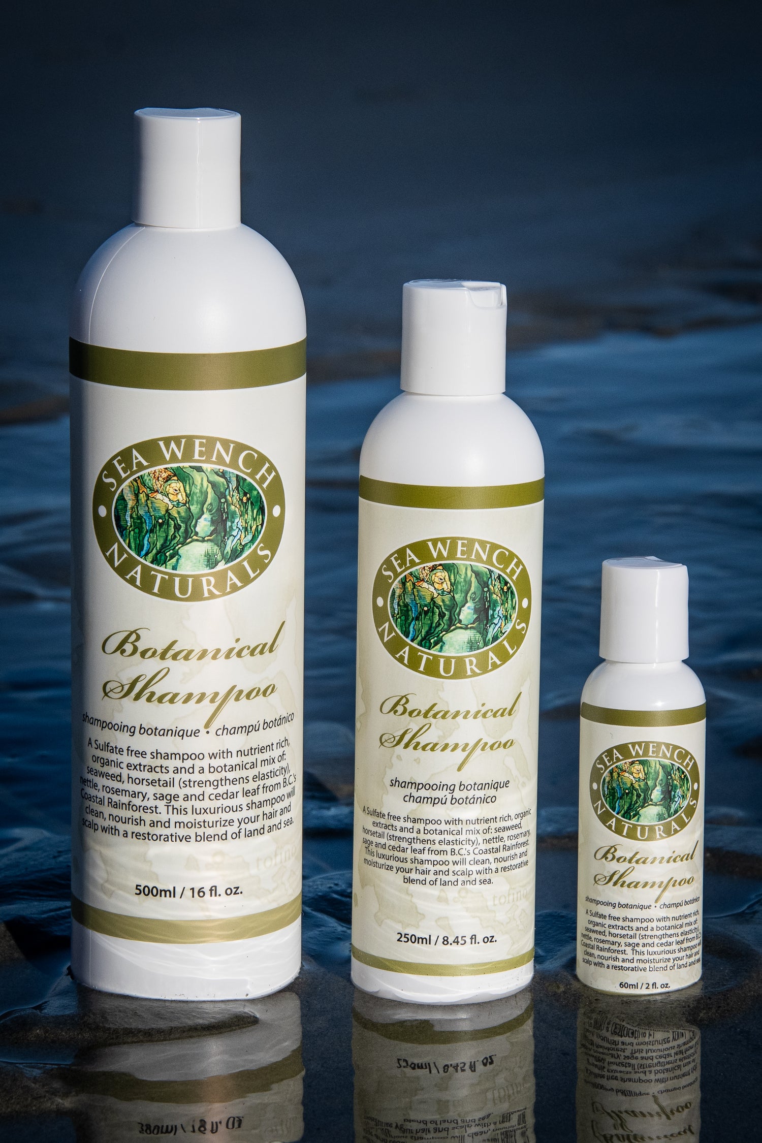 Sea Wench Botanical Shampoo – plant‑based shampoo with seaweed and botanicals, made in Canada