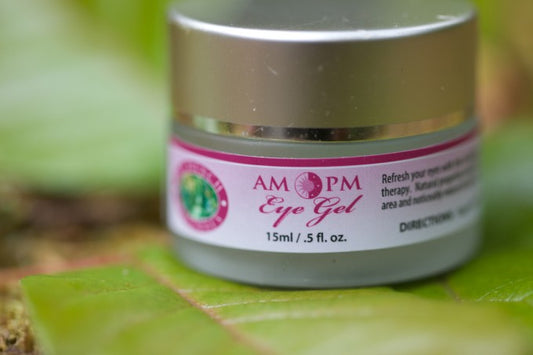AM-PM Eye Gel by Sea Wench Naturals – natural botanical eye treatment with hyaluronic acid & marine collagen, made in Canada